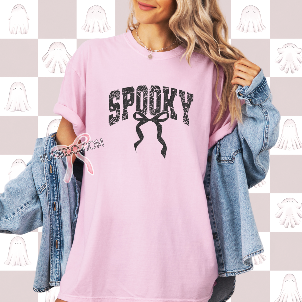 Spooky Lace Bow- T-shirt