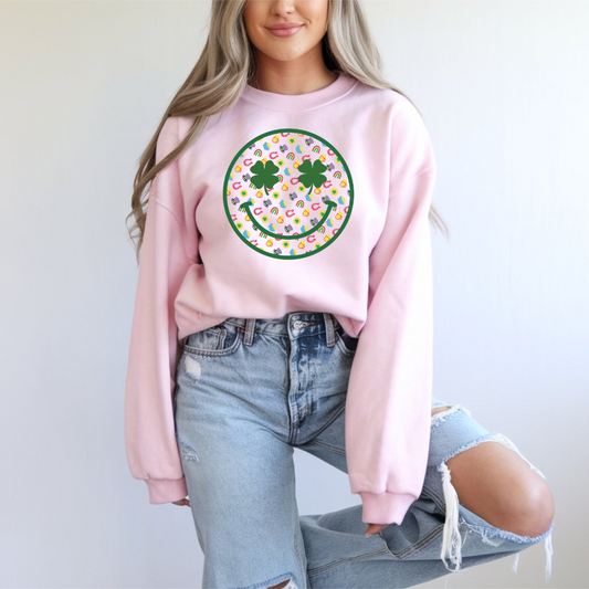 Lucky Smiley- Sweater Crewneck