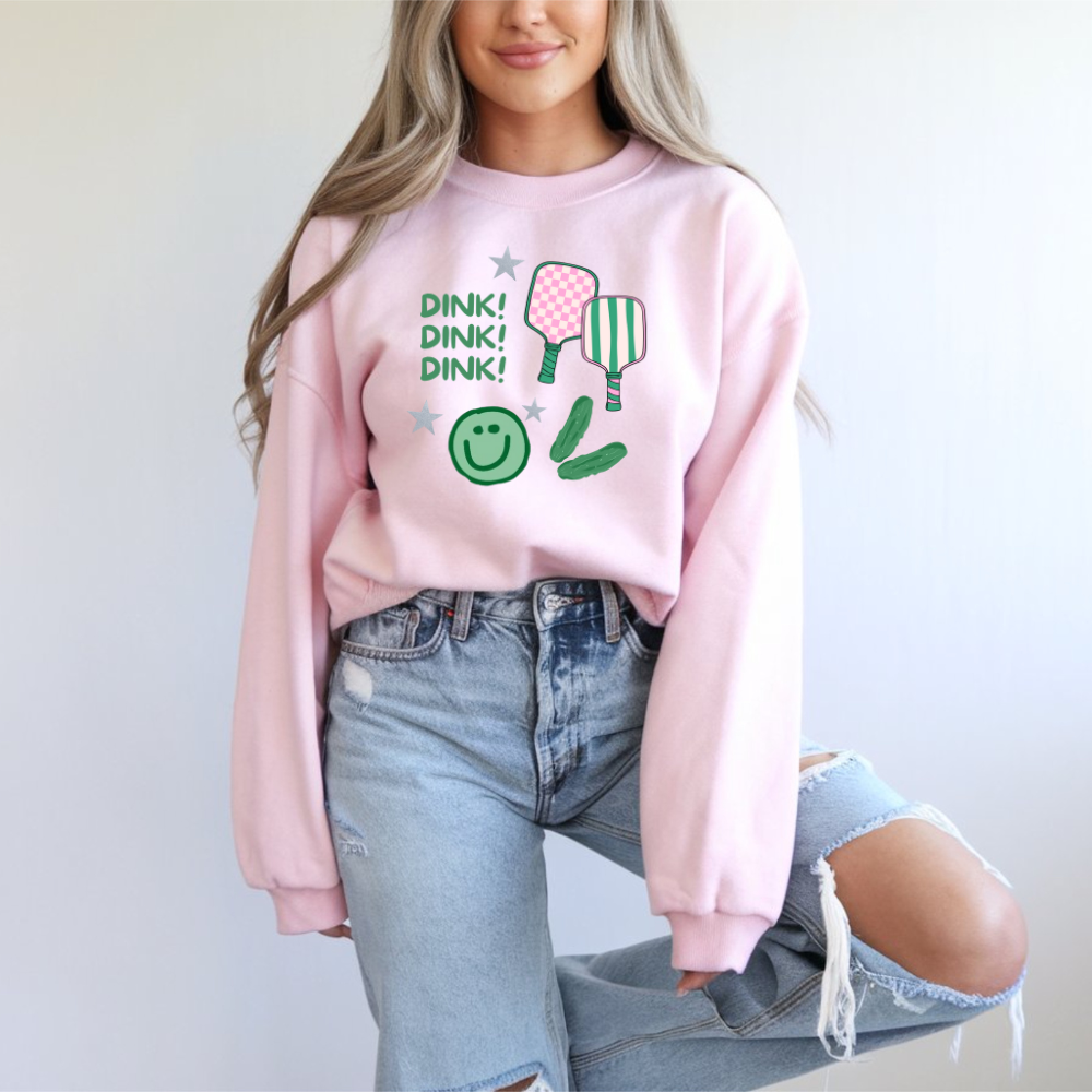 Dink Pickle Ball- Tee & Sweatshirt