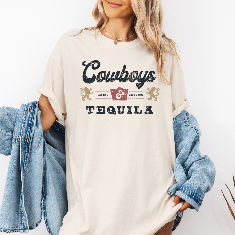 Cowboys and Tequila- Tee