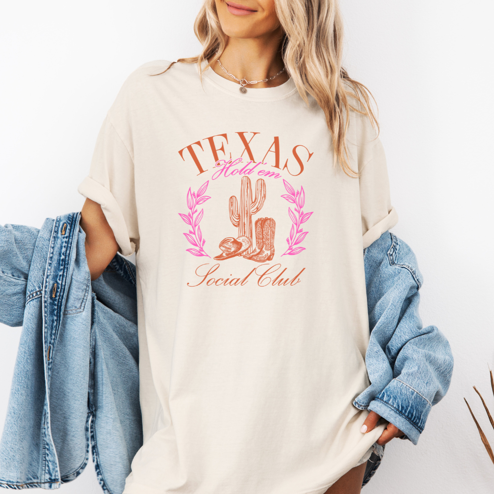 Texas Hold Em' Social Club- Tee