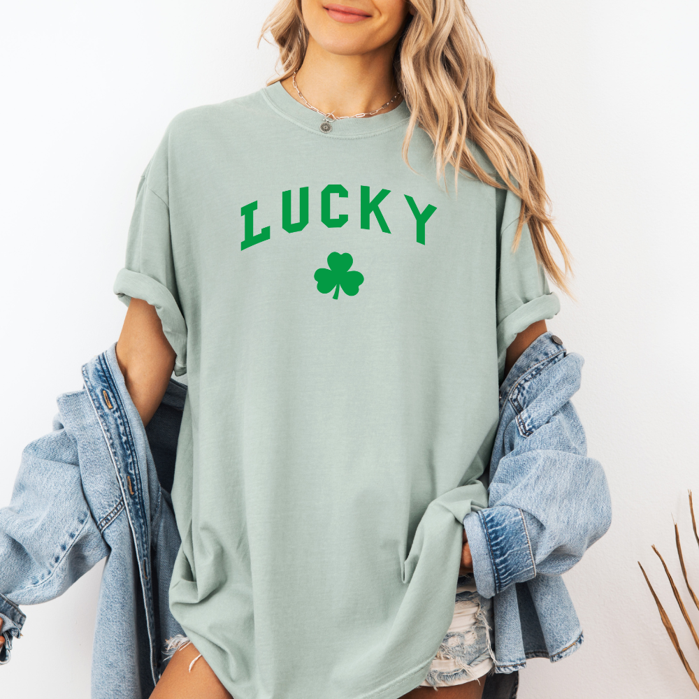 Simply Lucky- Crewneck Tee