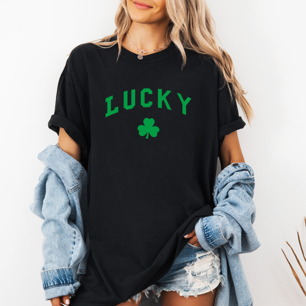 Simply Lucky- Crewneck Tee