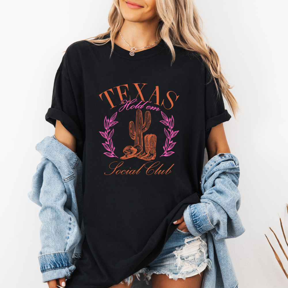 Texas Hold Em' Social Club- Tee