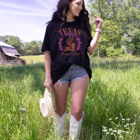 Texas Hold Em' Social Club- Tee