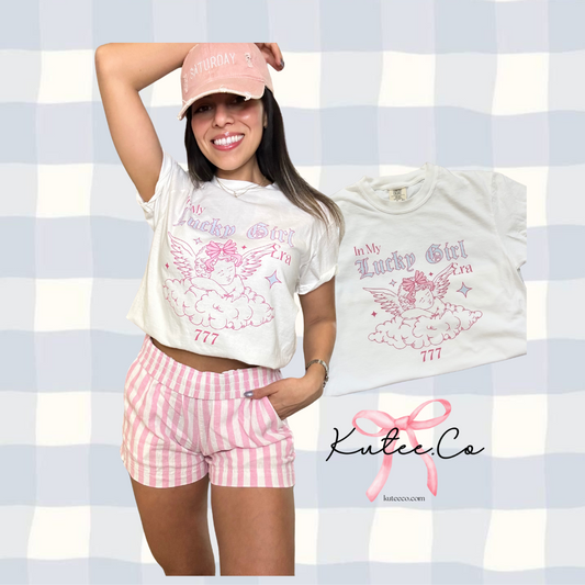 Lucky Girl 777- CROP Tee