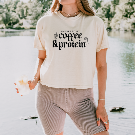 Coffee & Protein- CROP Tee