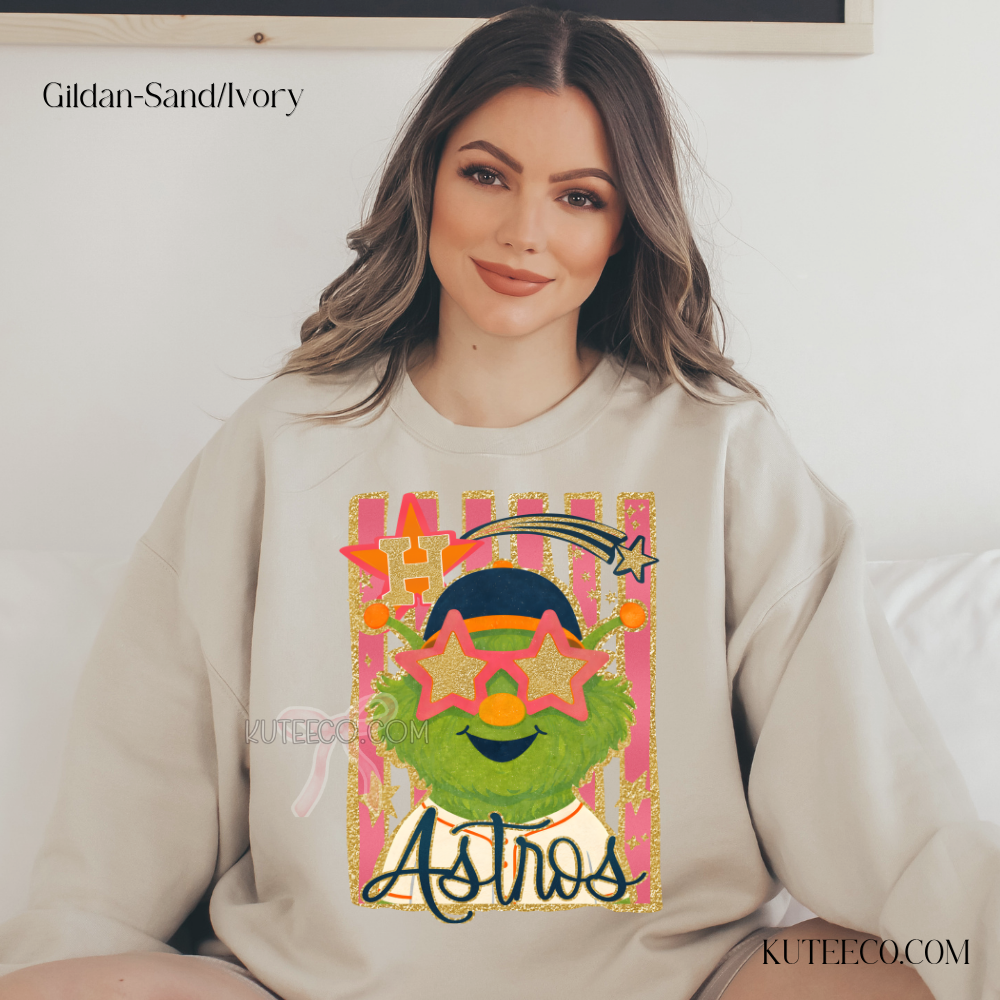 ASTRO GLITZ (Front Only) -Comfort colors Shirt/ Sweatshirt