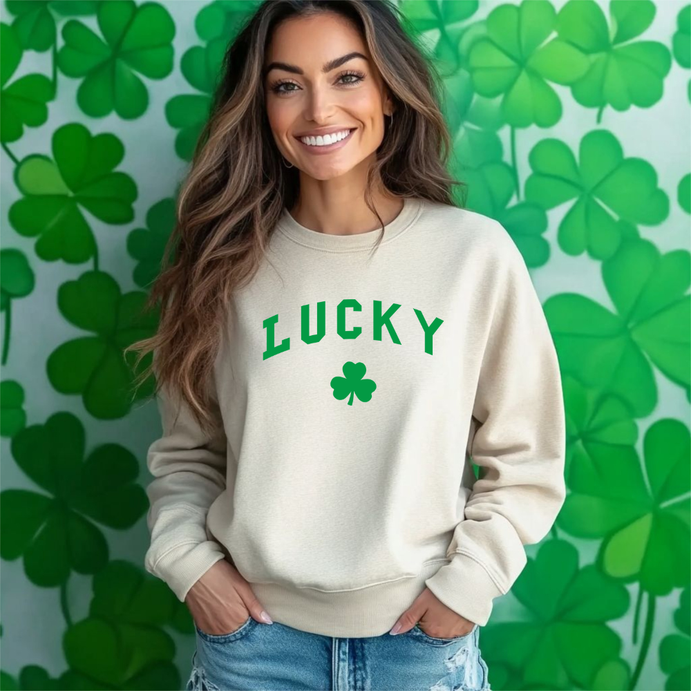 Simply Lucky- Crewneck Sweater