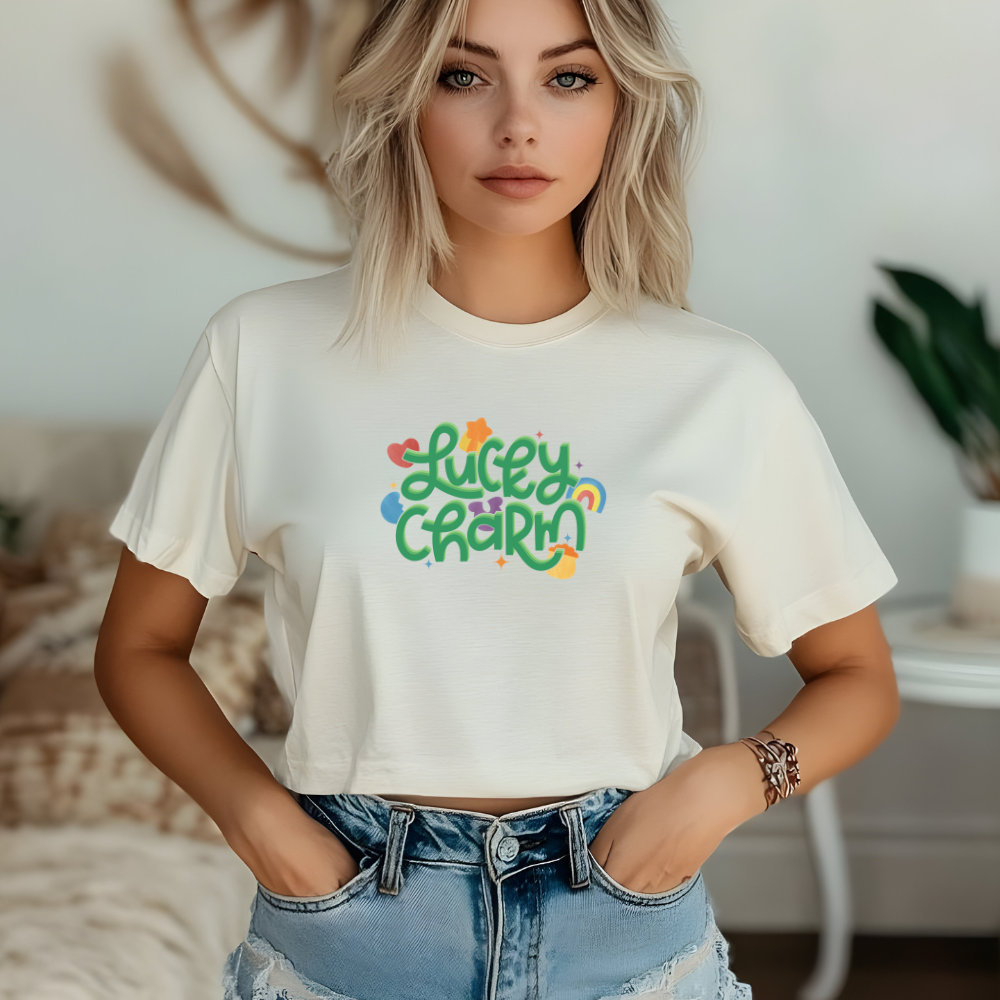 Lucky Charm- CROP TEE