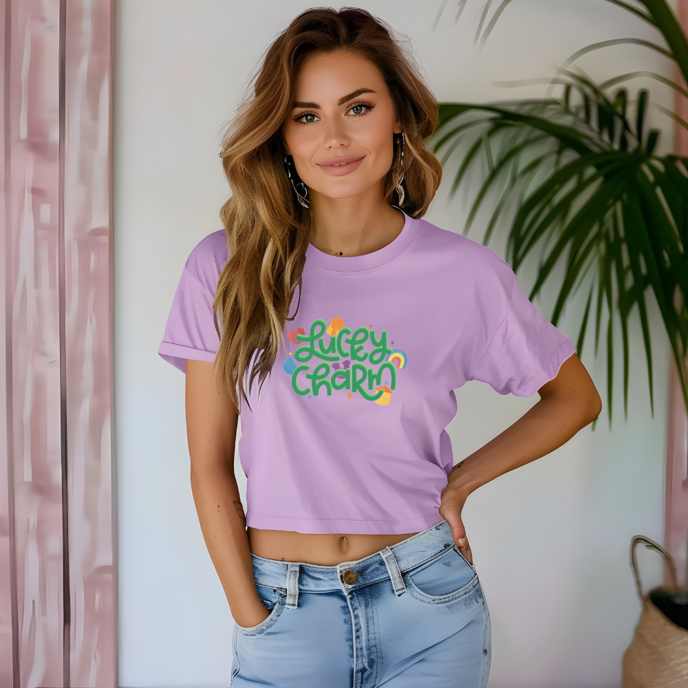 Lucky Charm- CROP TEE