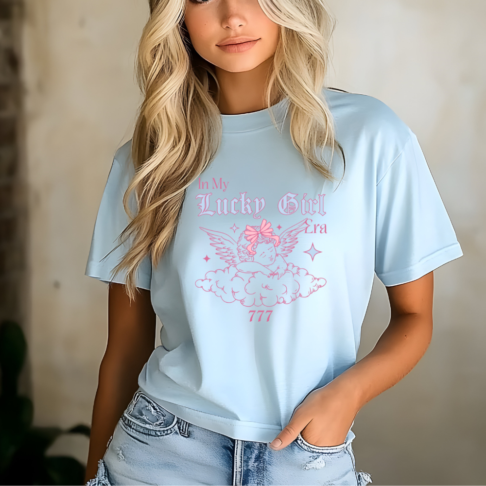 Lucky Girl 777- CROP Tee