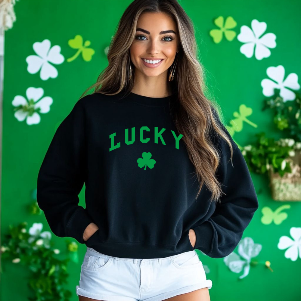 Simply Lucky- Crewneck Sweater