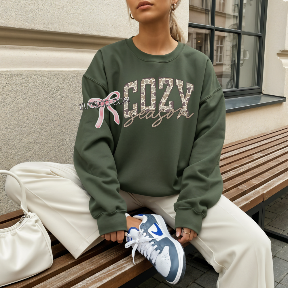 Cozy Season Camo -Sweatshirt