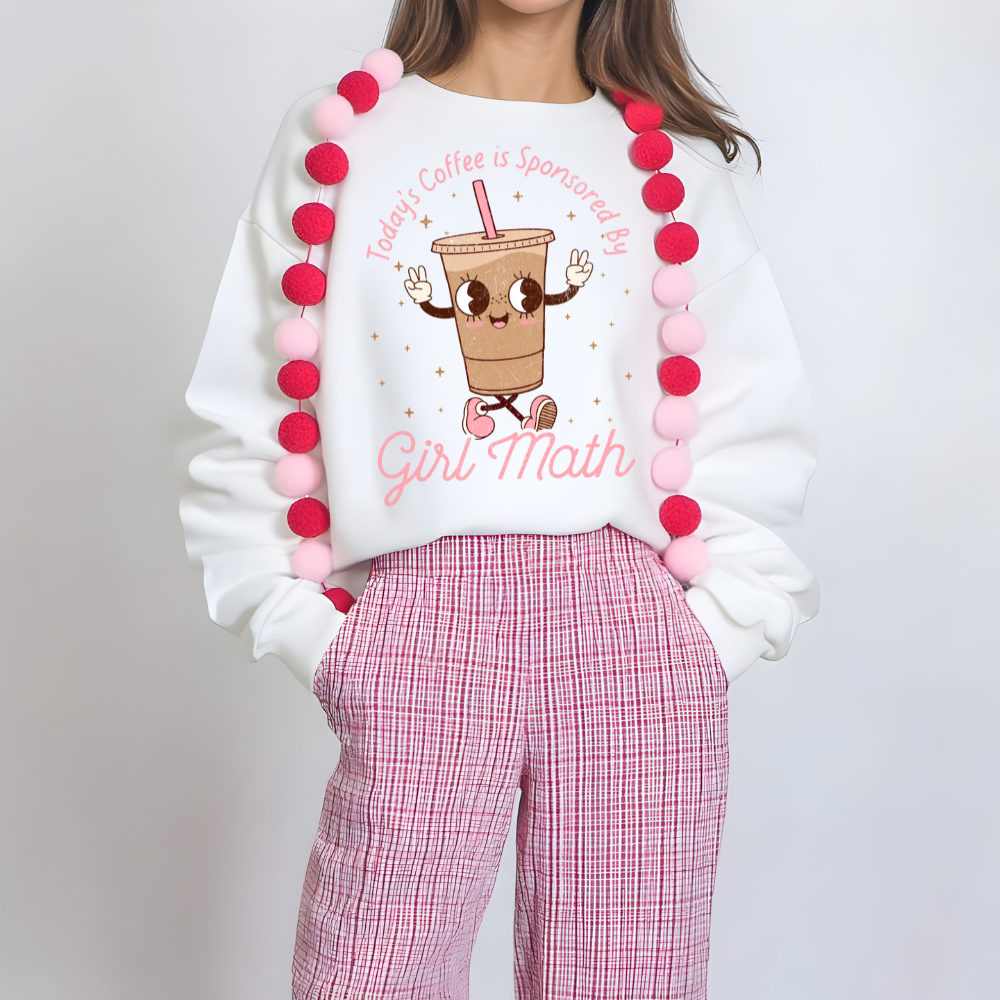 Girl Math & Coffee-Sweater