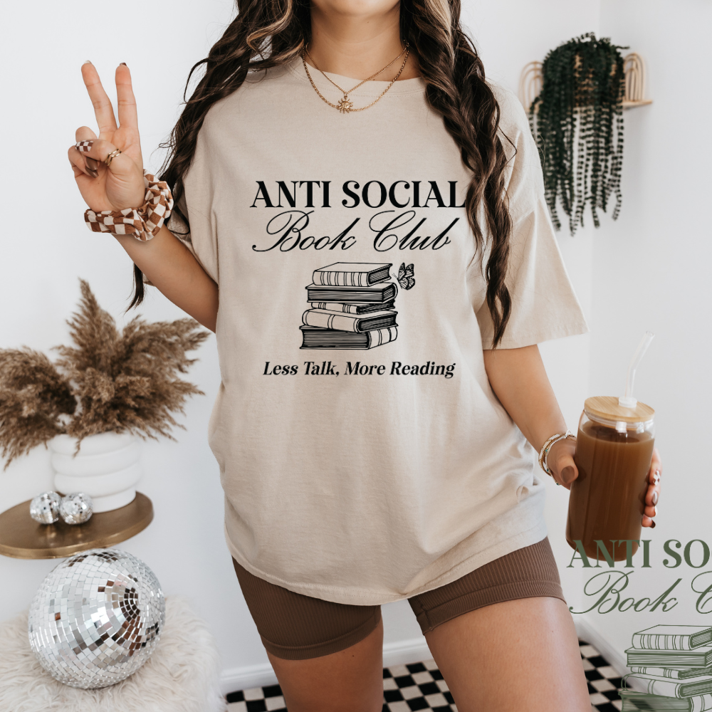 Anti- Social book Club-T- Shirt