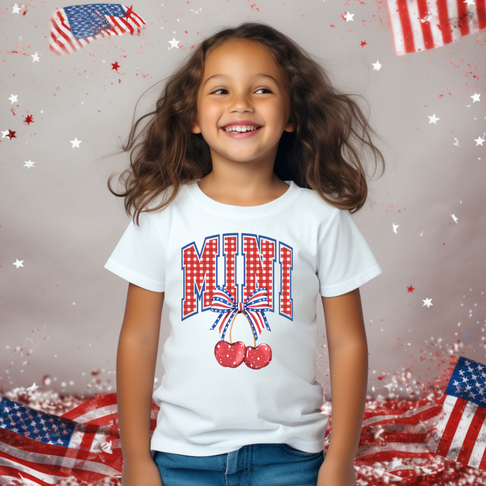 Gingham MINI- KIDS TEE