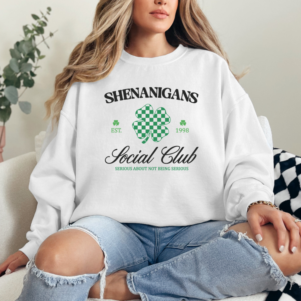 Shamrock Shenanigans Club- Crewneck Sweater