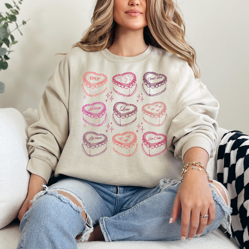 Let them Eat Cake- Sweater Crewneck