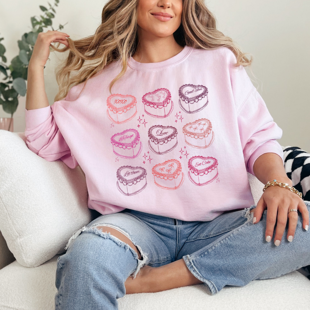 Let them Eat Cake- Sweater Crewneck