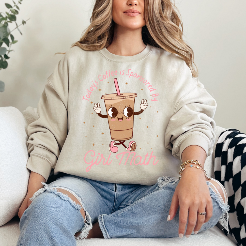 Girl Math & Coffee-Sweater