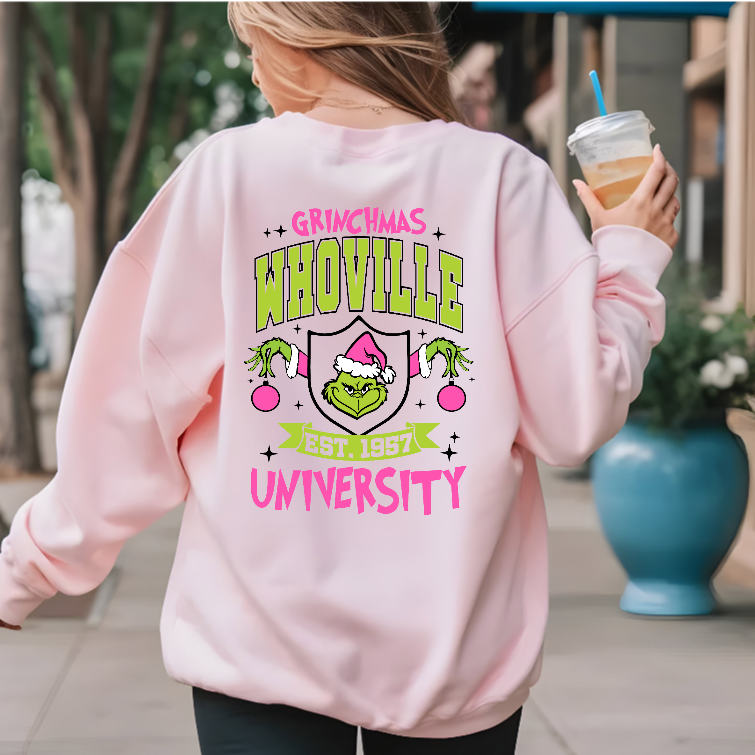 Whoville grinch university sweater