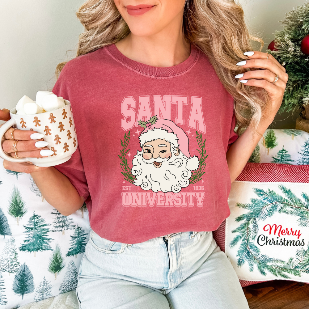 Pink Santa University- Tee