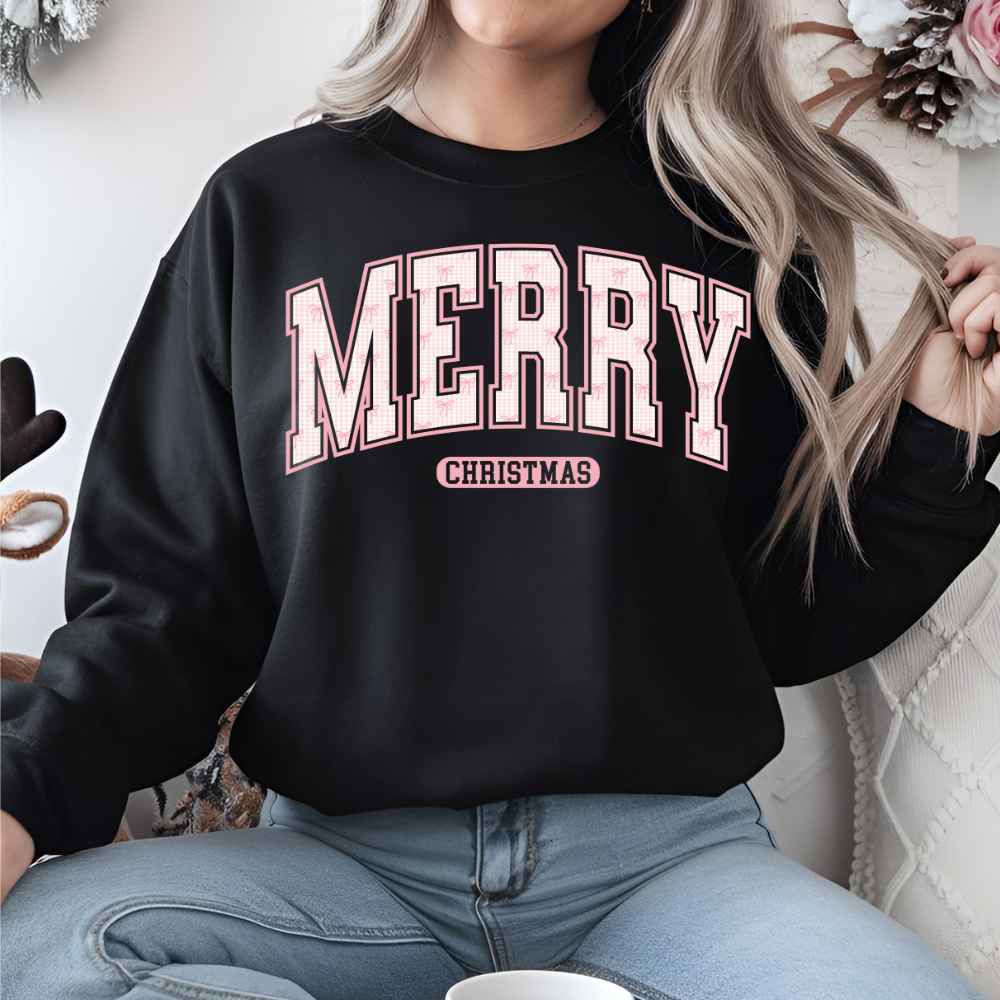 Merry Pink Bow-Sweater