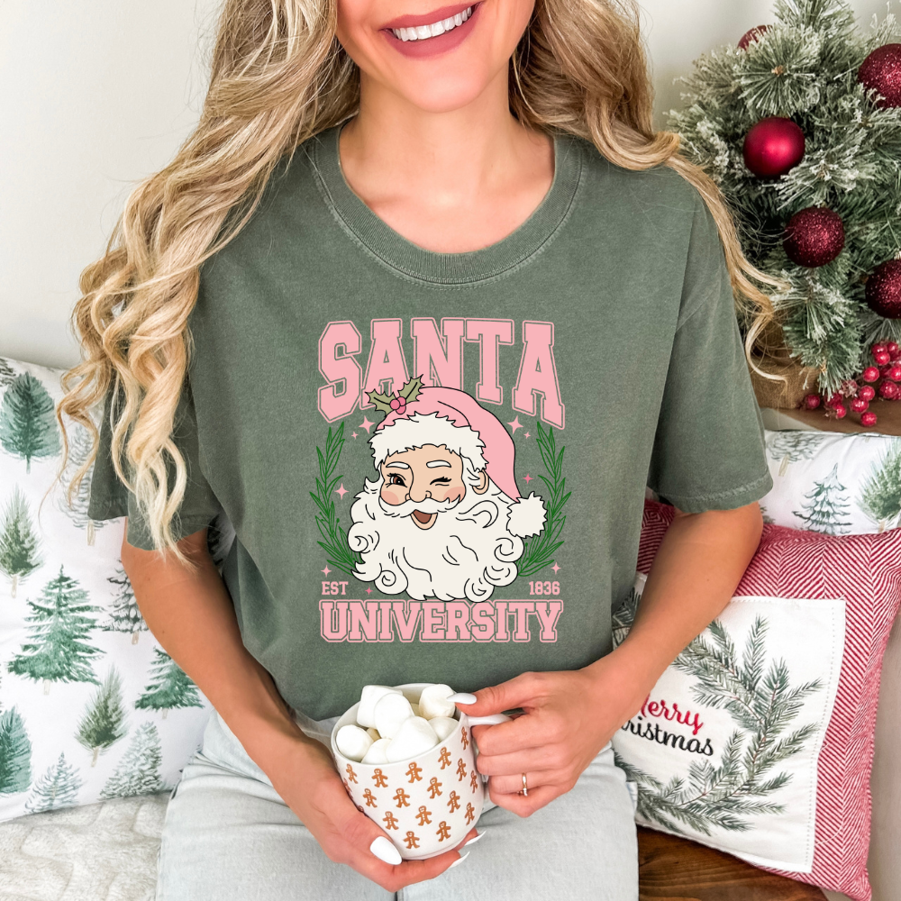 Pink Santa University- Tee