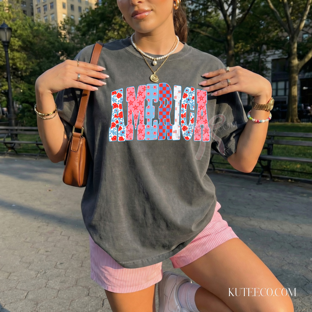 America- Comfort Colors Tee