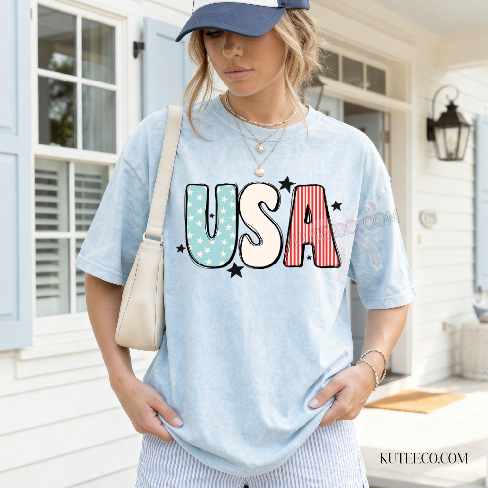 USA Stars & Stripes- Comfort colors Shirt/ Sweatshirt