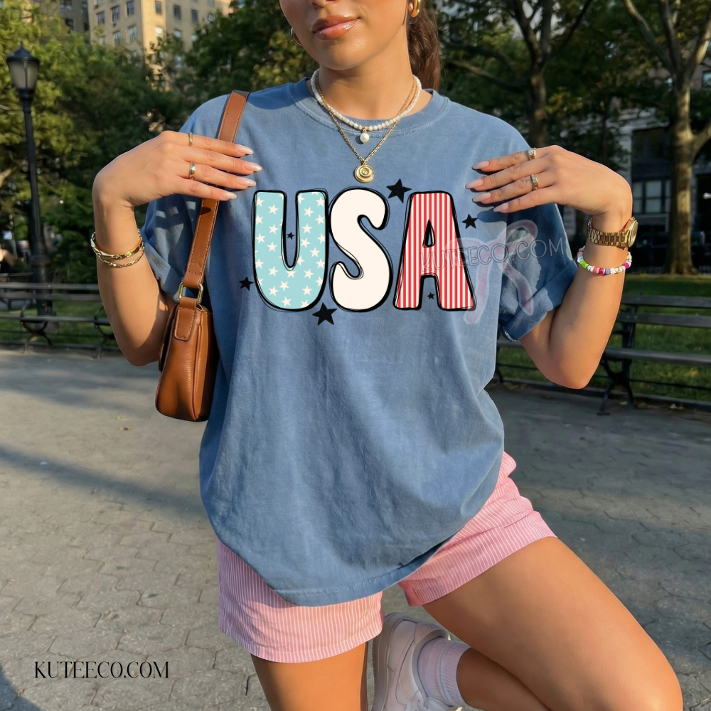 USA Stars & Stripes- Comfort colors Shirt/ Sweatshirt