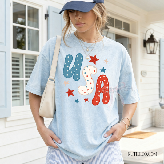 USA stars-Comfort colors Shirt/ Sweatshirt