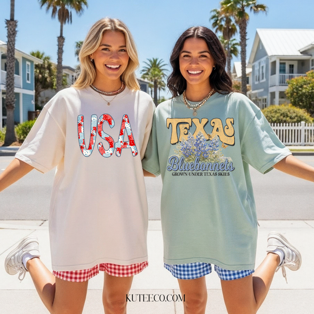 Quilted USA -Comfort colors Shirt/ Sweatshirt
