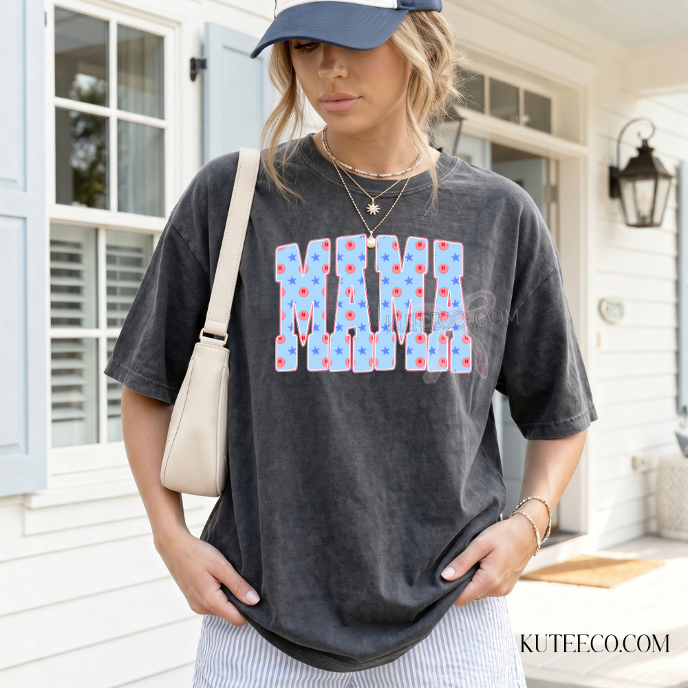 Patriotic Mama Comfort-Colors Tee