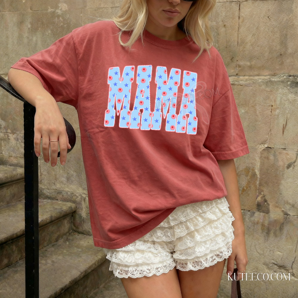 Patriotic Mama Comfort-Colors Tee