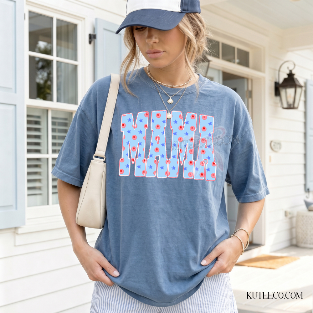 Patriotic Mama Comfort-Colors Tee