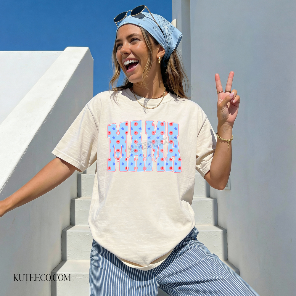 Patriotic Mama Comfort-Colors Tee