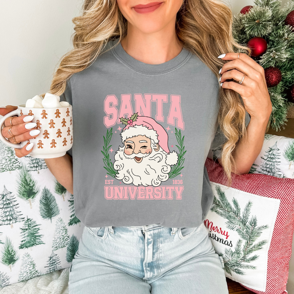 Pink Santa University- Tee