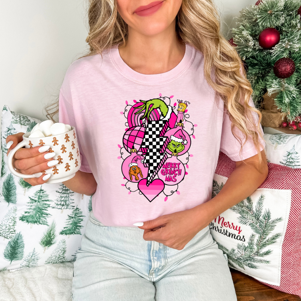 Retro HOT Pink Grinch -Tee