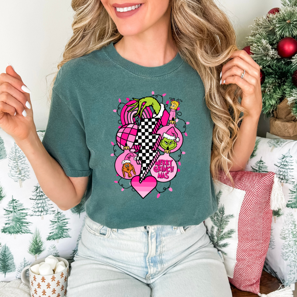 Retro HOT Pink Grinch -Tee