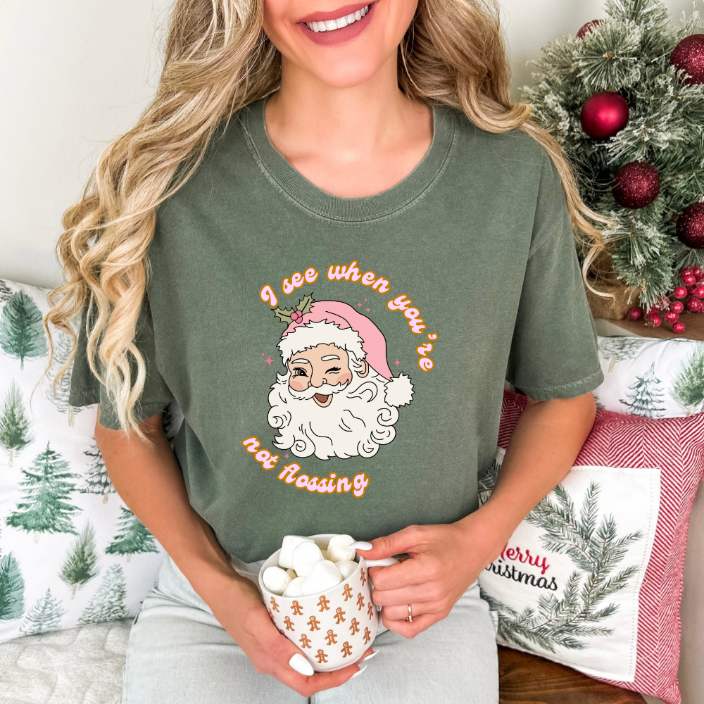 Not Flossing Santa- Tee