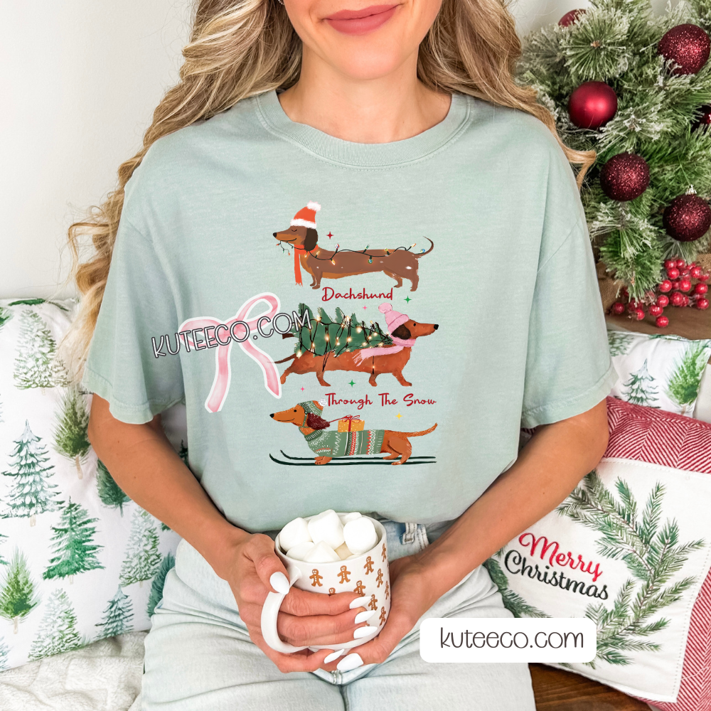 Dachshund Through the Snow- Shirt/ Sweatshirt