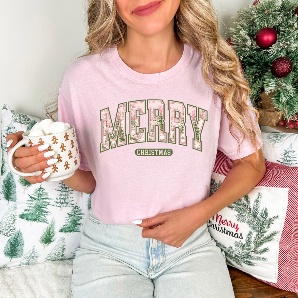 Merry Christmas Printed- Tee