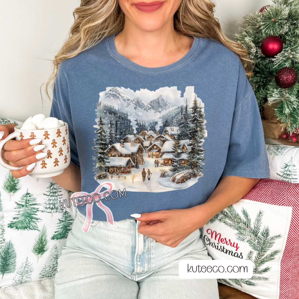 Vintage Christmas Village - Shirt/ Sweatshirt