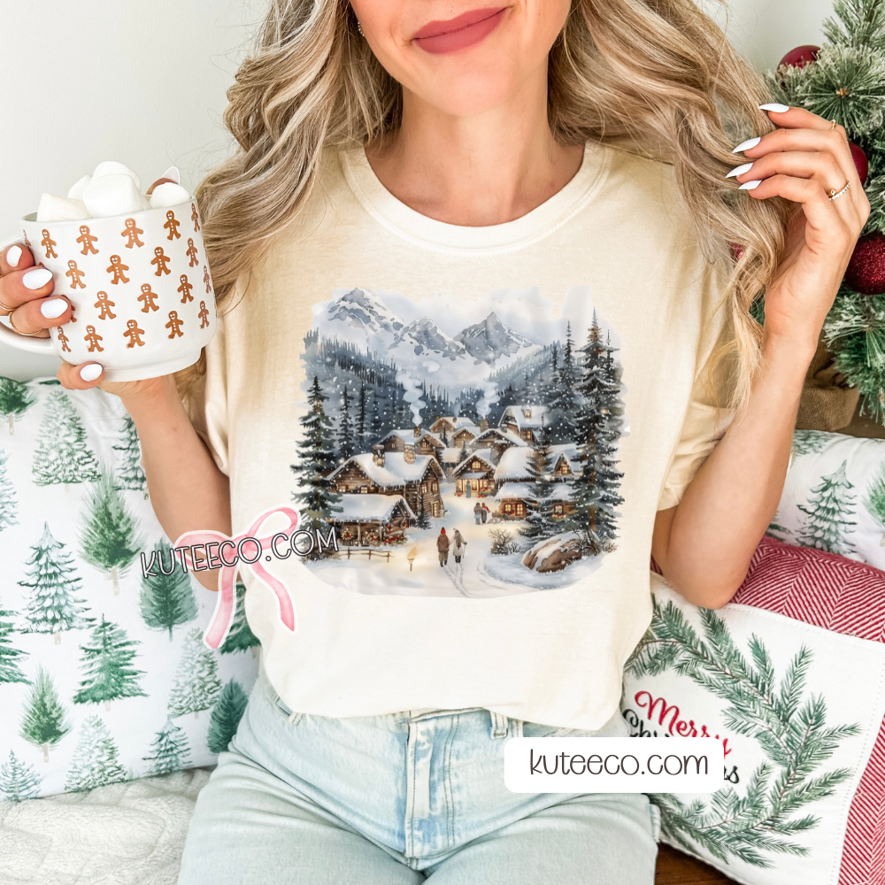 Vintage Christmas Village - Shirt/ Sweatshirt