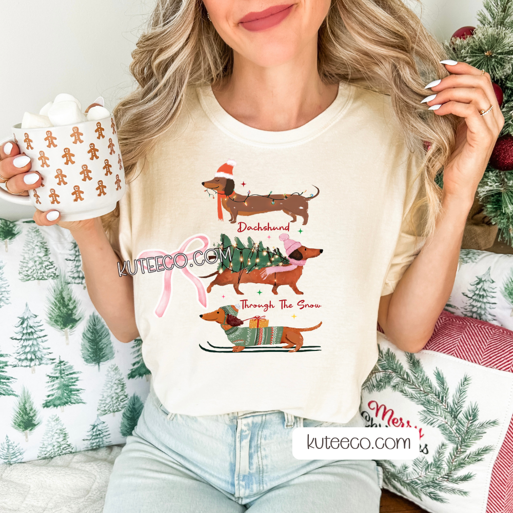 Dachshund Through the Snow- Shirt/ Sweatshirt