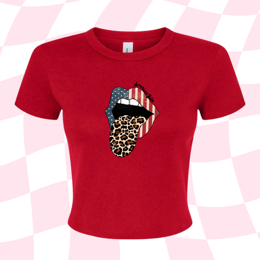 Patriotic Tongue- Baby Tee