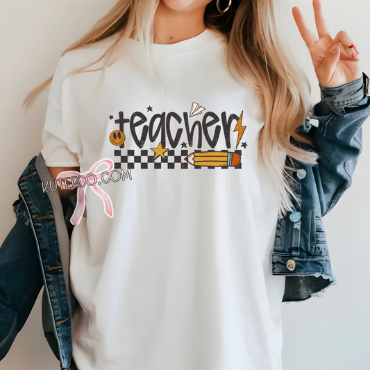 Retro Teacher-T-Shirt