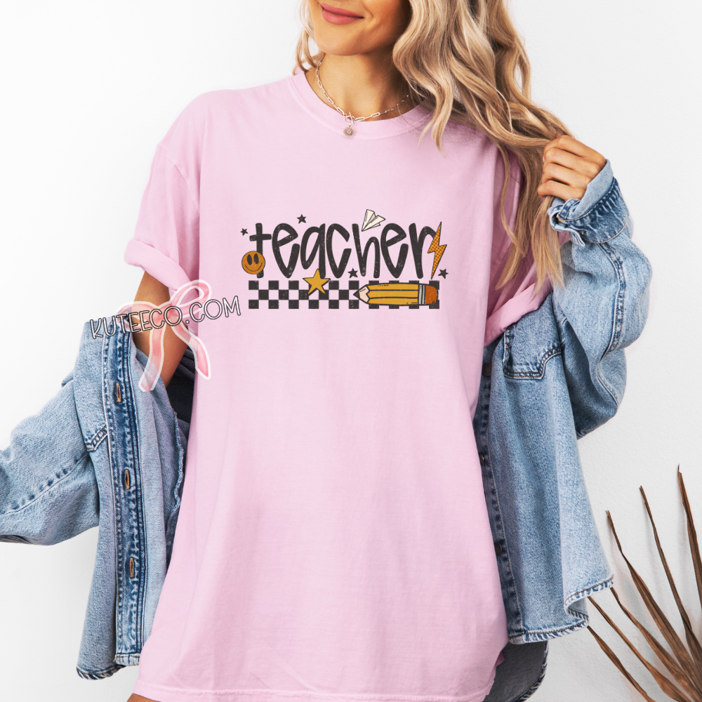Retro Teacher-T-Shirt